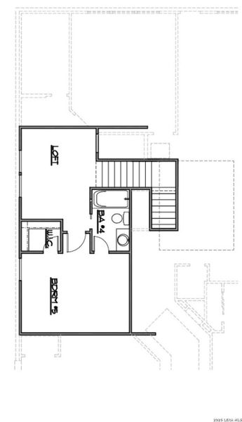 2D floor plan layout of this home in The Crossvine, Schertz, TX (Image 5).