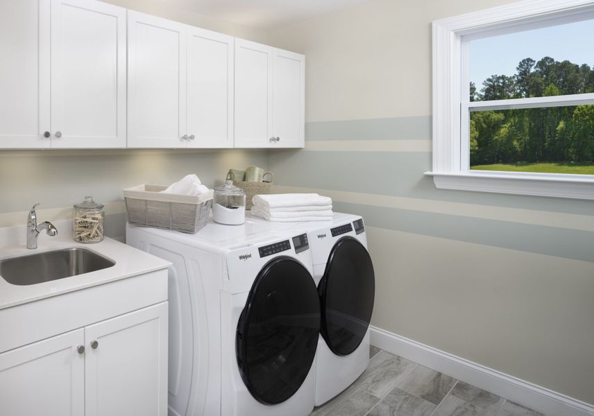 Lassen model home laundry Lassen model home laundry