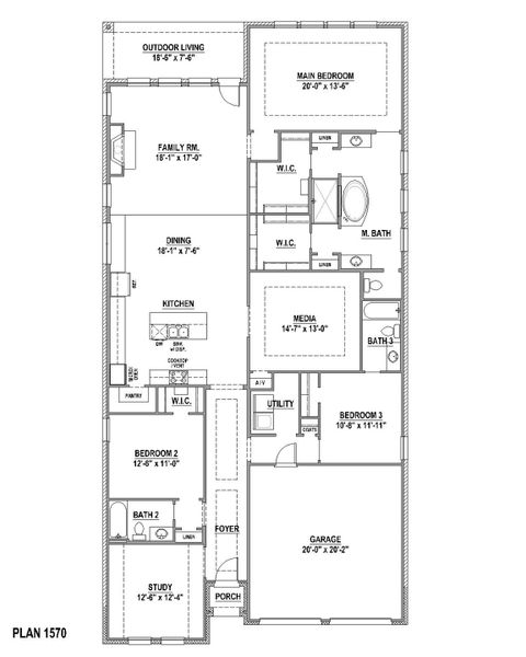 Plan 1570 1st Floor