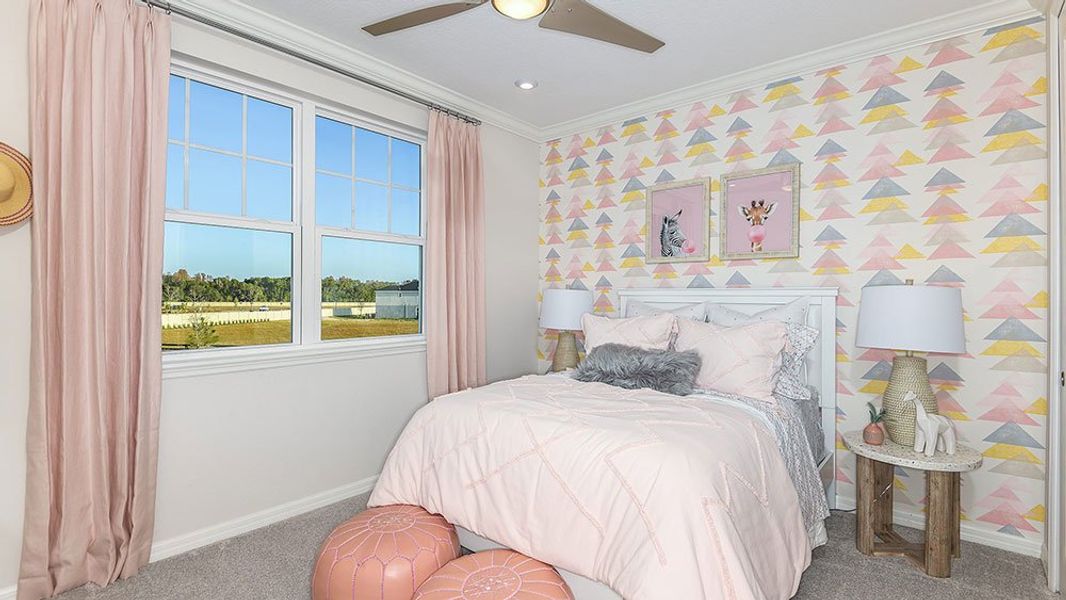 Representative furnished interior of a home built from the Newberry by Taylor Morrison in Harvest at Ovation, Winter Garden (Image 11).