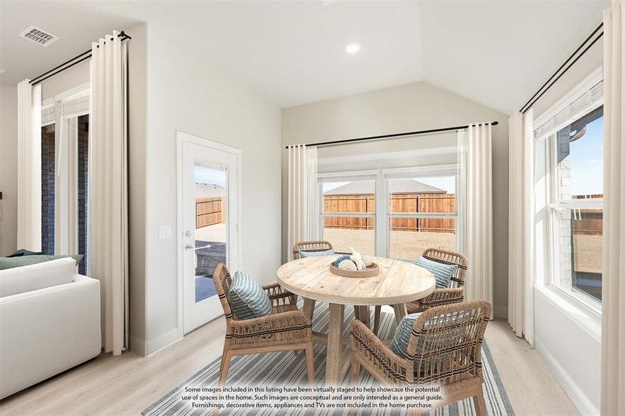 Furnished interior view inside a new home in Georgetown at Kings Fort, Kaufman (Image 9).