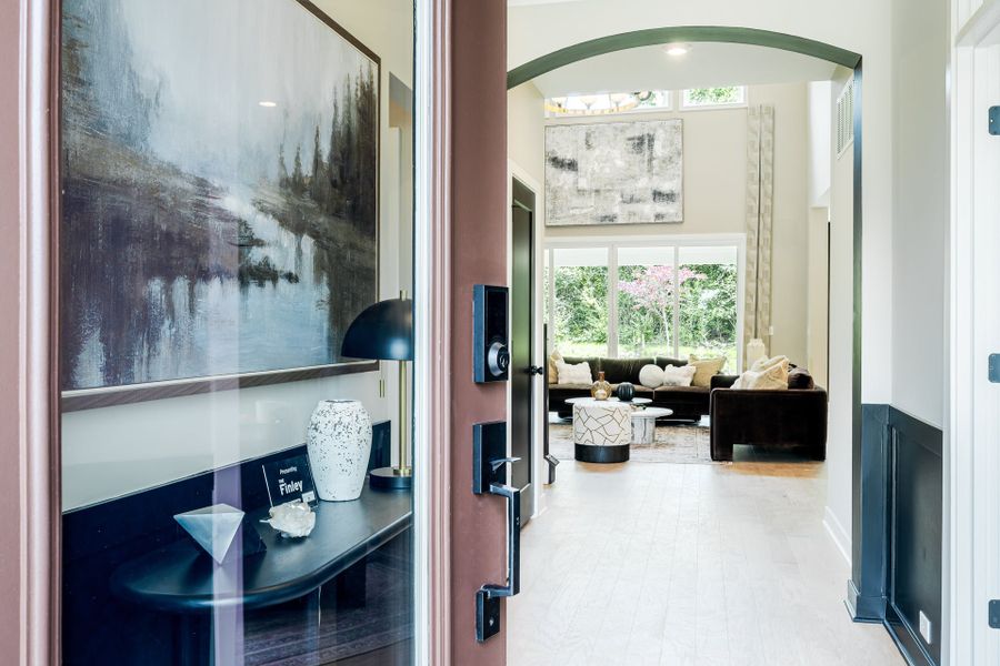 Representative furnished interior of a home built from the Finley by Fischer Homes in Twin Lakes, Hoschton (Image 3).