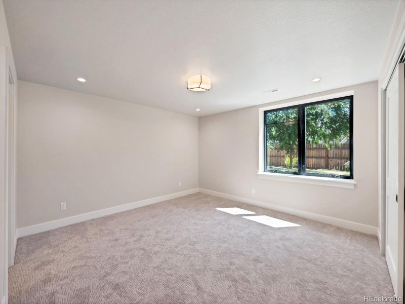 Basement bedroom