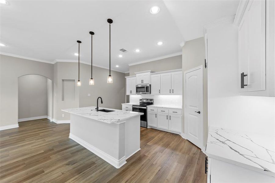 Furnished interior view inside a new home in , Greenville (Image 6). Furnished interior view inside a new home in , Greenville (Image 6).