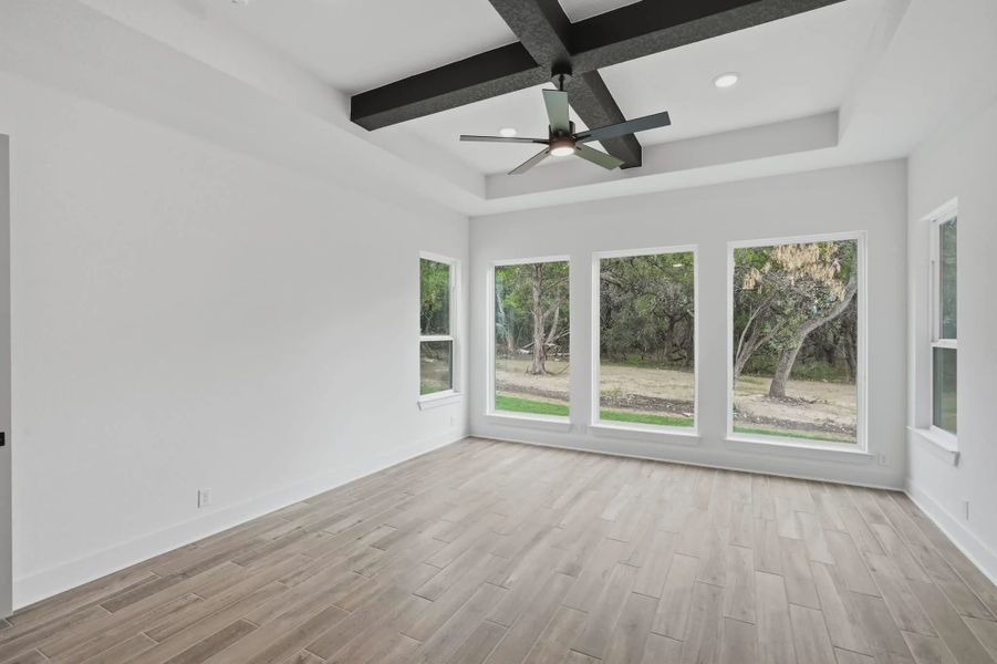 Representative unfurnished interior of a home built from the Grant by Chesmar Homes in Heimer Estates at Garden Ridge, San Antonio (Image 9).
