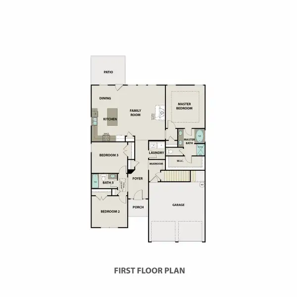 2D floor plan layout for the Weldon by Peachtree Building Group in Waters Edge, Mansfield, GA (Image 2). 2D floor plan layout for the Weldon by Peachtree Building Group in Waters Edge, Mansfield, GA (Image 2).