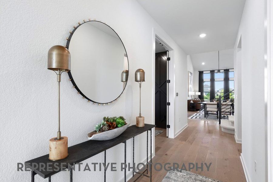 Furnished interior view inside a new home in Lariat, Liberty Hill (Image 30).