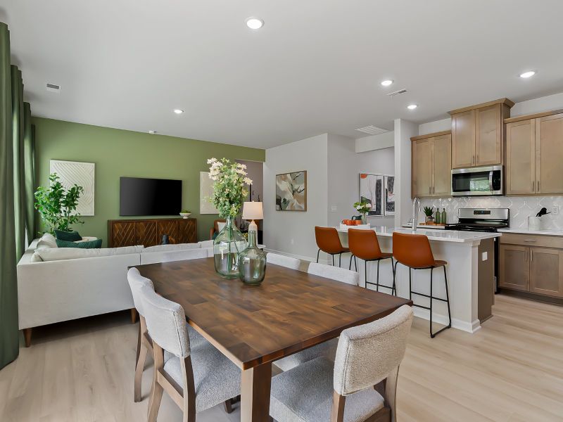Furnished interior view inside a new home in Cadence Meadows, Zebulon (Image 14).