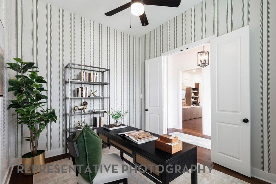 Furnished interior view inside a new home in The George, Richmond (Image 14).