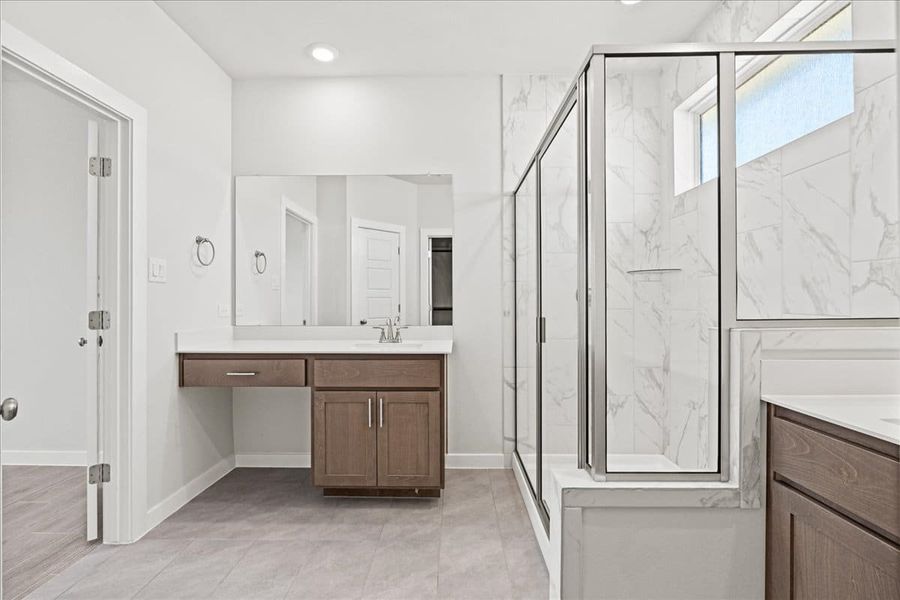 Furnished interior view inside a new home in Trace, San Marcos (Image 16).