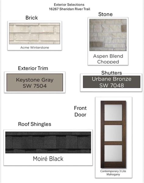 Sample of building materials used in homes in , Conroe (Image 6).