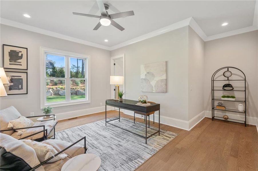 Furnished interior view inside a new home in , Milton (Image 18).
