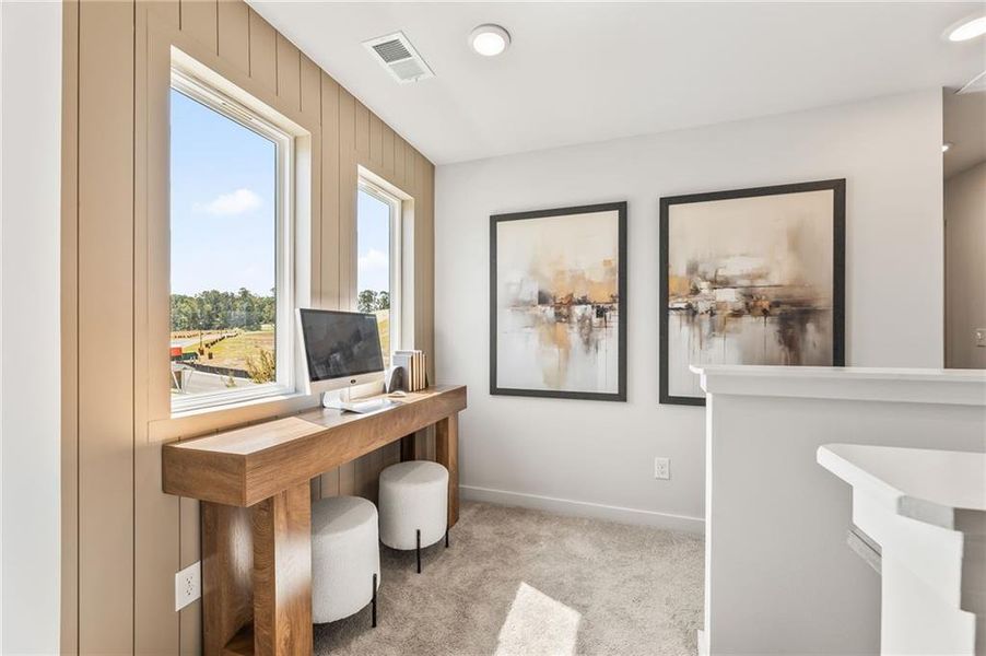 Furnished interior view inside a new home in Sherwood Square, Flowery Branch (Image 29).