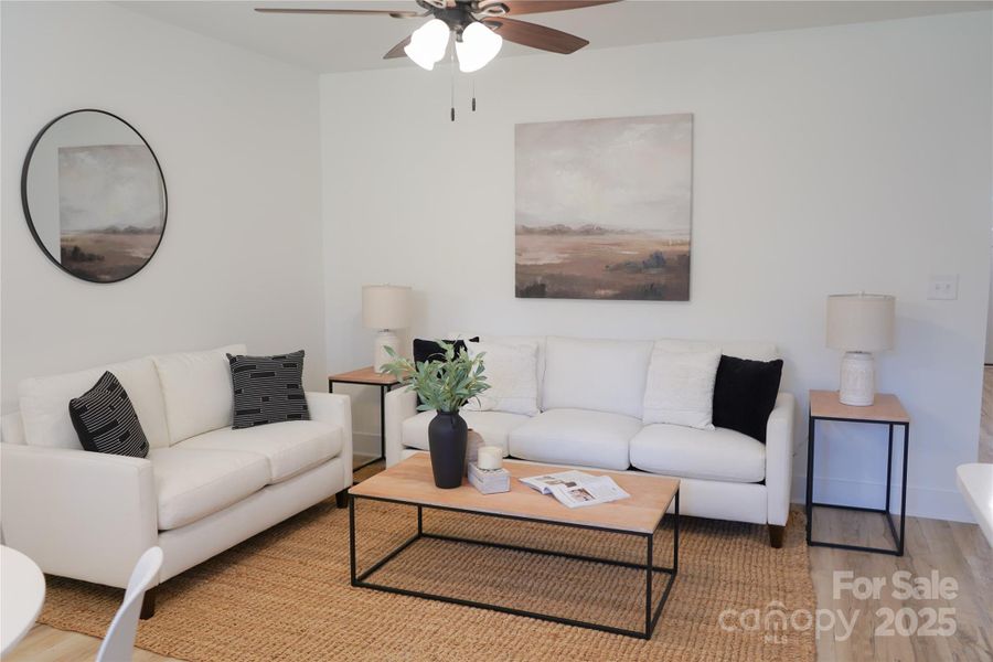 Furnished interior view inside a new home in , Charlotte (Image 18). Furnished interior view inside a new home in , Charlotte (Image 18).