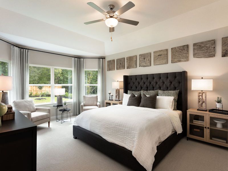 Furnished interior view inside a new home in Pine Lake Cove - Classic Series, Montgomery (Image 7).