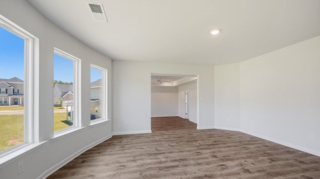 Spacious, unfurnished interior of a new home in The Gates at Pates Creek, Hampton (Image 28). Spacious, unfurnished interior of a new home in The Gates at Pates Creek, Hampton (Image 28).