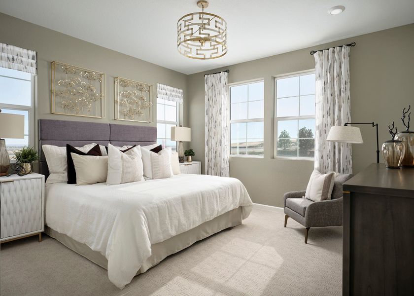 Representative furnished interior of a home built from the B by Tri Pointe Homes in Candelas Townhomes, Arvada (Image 6). Representative furnished interior of a home built from the B by Tri Pointe Homes in Candelas Townhomes, Arvada (Image 6).