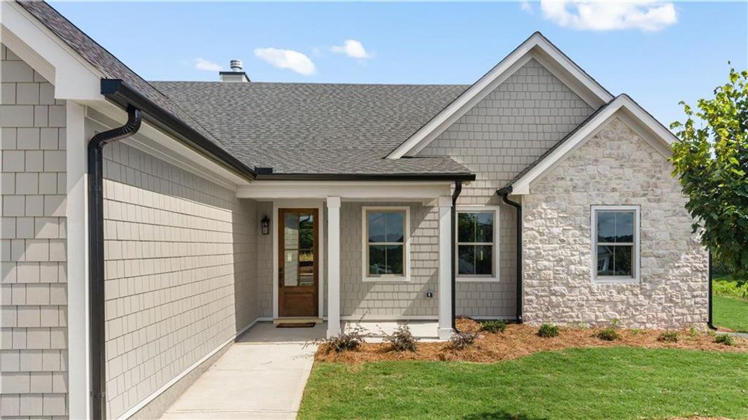 Exterior details and patio area of a home in , Madison (Image 33).