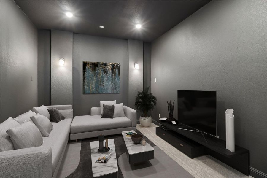 Furnished interior view inside a new home in Woodhavyn 60', Magnolia (Image 6).