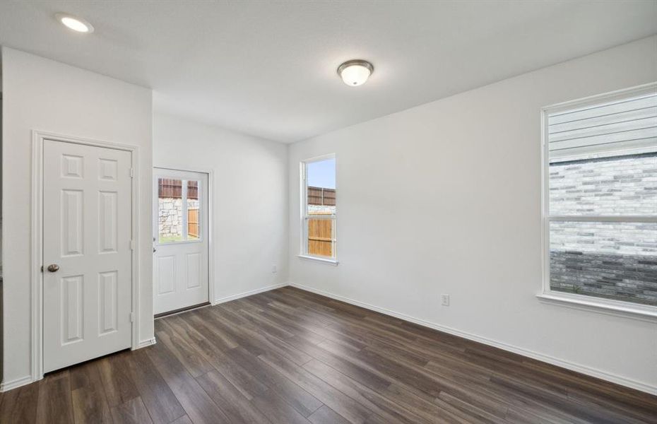 Spacious dining area*real home pictured