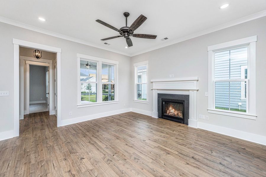 Representative unfurnished interior of a home built from the Mansfield by Homes by Dickerson in Nexton, Summerville (Image 13).