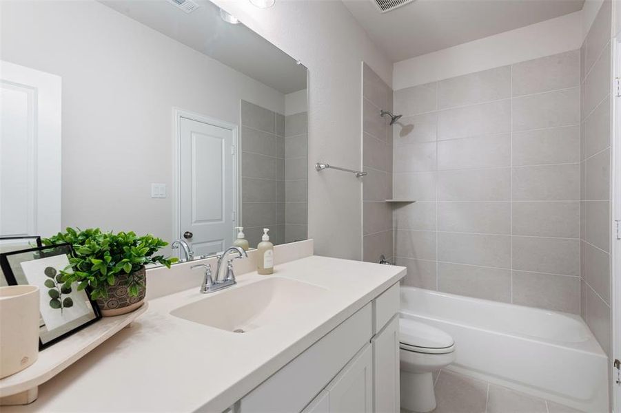 Furnished interior view inside a new home in , Oak Point (Image 7).