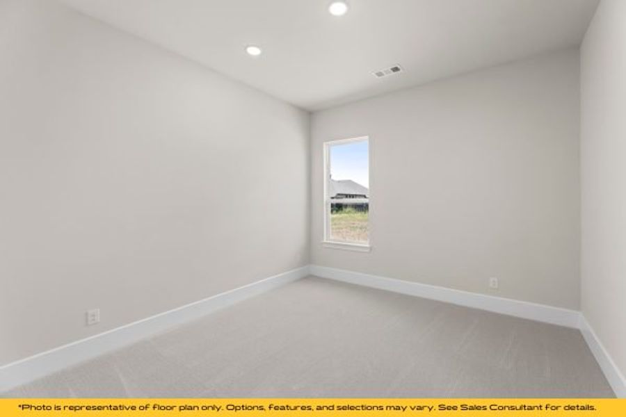 Representative unfurnished interior of a home built from the Belize by Stonefield Homes in Heath Golf and Yacht Club, Rockwall (Image 64).