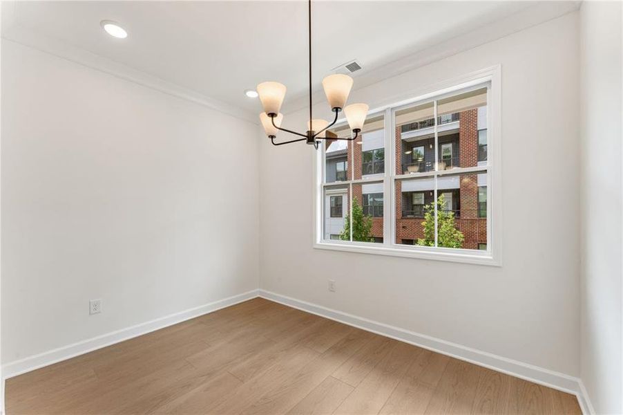 Spacious, unfurnished interior of a new home in Townes at South Main, Kennesaw (Image 29).