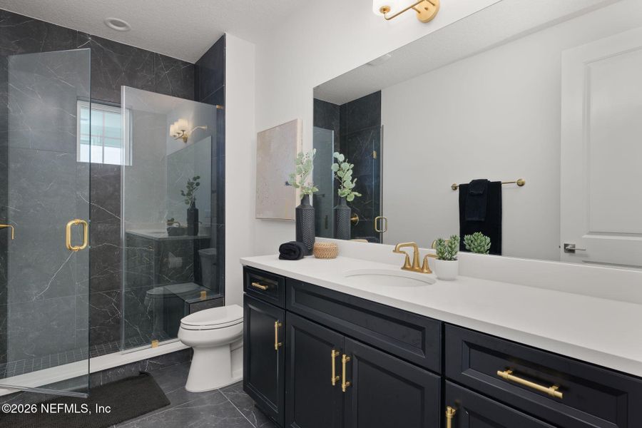 Furnished interior view inside a new home in Nocatee, Ponte Vedra (Image 58). Furnished interior view inside a new home in Nocatee, Ponte Vedra (Image 58).