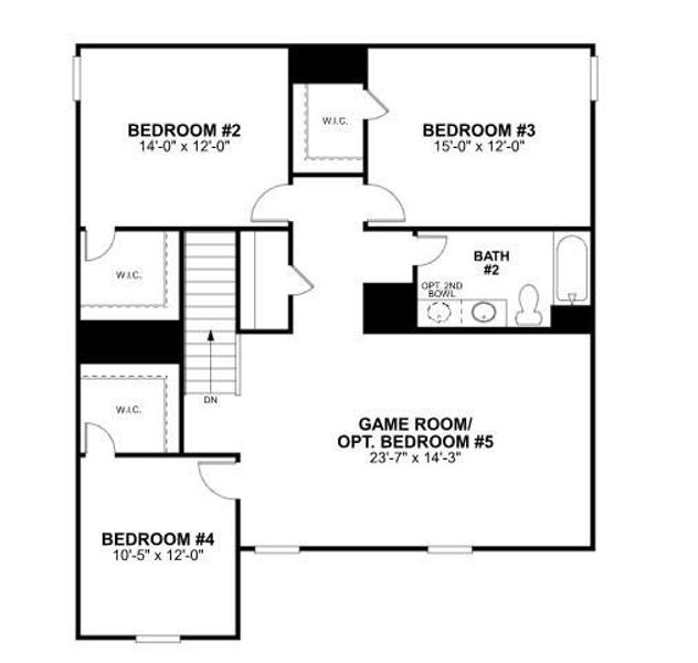 2D floor plan layout of this home in Moran Ranch, Willis, TX (Image 6). 2D floor plan layout of this home in Moran Ranch, Willis, TX (Image 6).