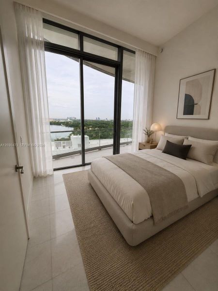 Furnished interior view inside a new home in , Miami (Image 9).
