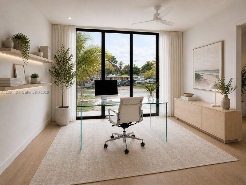 Furnished interior view inside a new home in , Hollywood (Image 7).