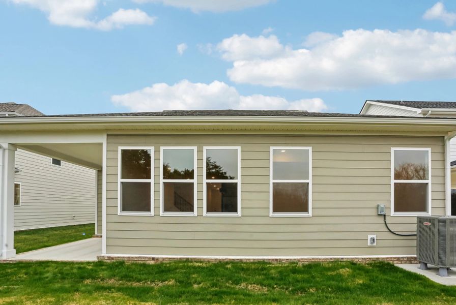 Exterior details and patio area of a home in Ascent at Arbor Ridge, La Vergne (Image 26). Exterior details and patio area of a home in Ascent at Arbor Ridge, La Vergne (Image 26).