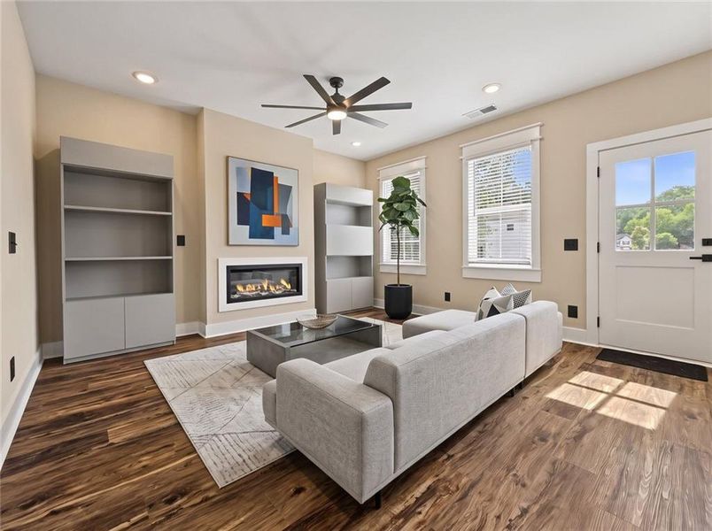 Furnished interior view inside a new home in , Austell (Image 6).