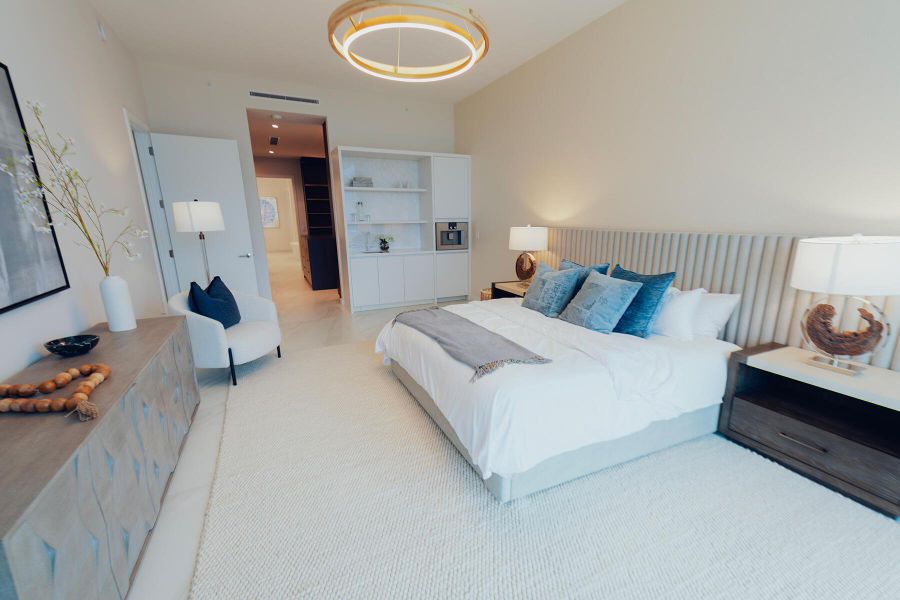 Furnished interior view inside a new home in Alina Residences, Boca Raton (Image 7). Furnished interior view inside a new home in Alina Residences, Boca Raton (Image 7).