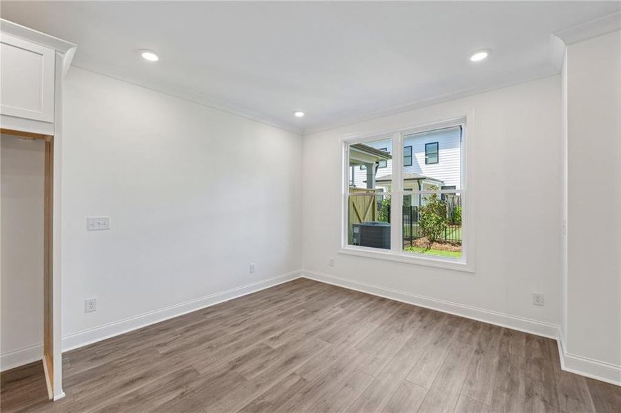 Spacious, unfurnished interior of a new home in Millcroft Townhomes, Buford (Image 19). Spacious, unfurnished interior of a new home in Millcroft Townhomes, Buford (Image 19).