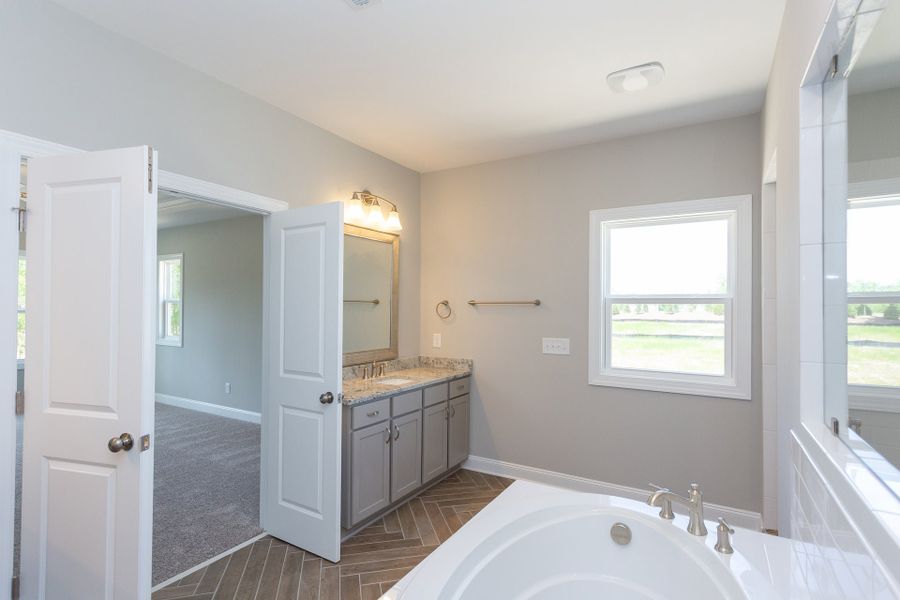 Representative furnished interior of a home built from the Statesville by Caruso Homes in Sauls Landing, Zebulon (Image 76). Representative furnished interior of a home built from the Statesville by Caruso Homes in Sauls Landing, Zebulon (Image 76).