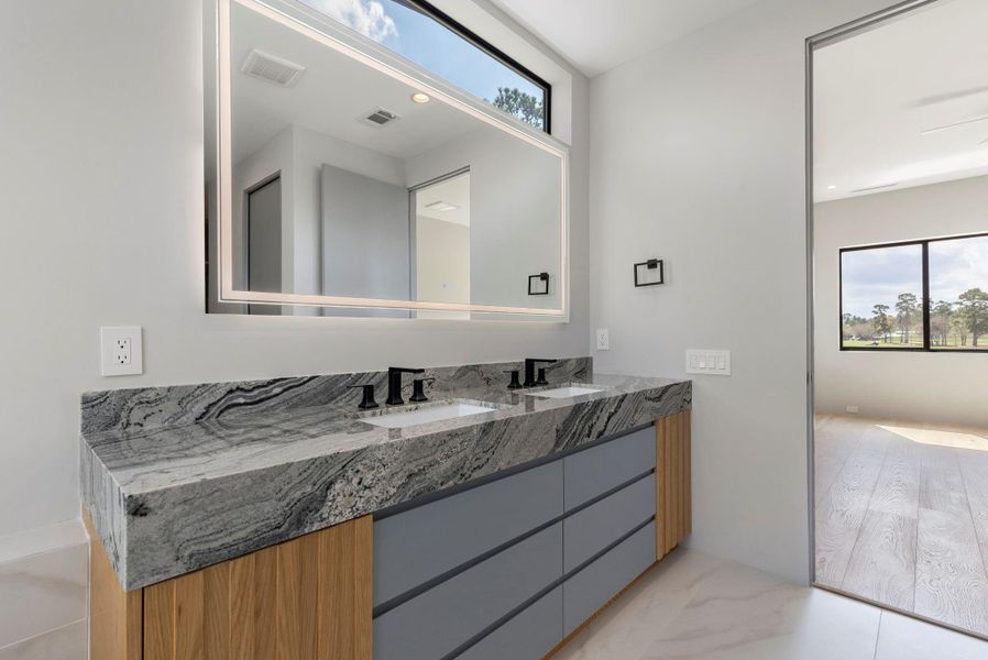 Furnished interior view inside a new home in , The Woodlands (Image 17).