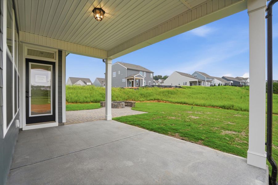Exterior details and patio area of a home in The Enclave at Laurelbrook, Sherrills Ford (Image 4).