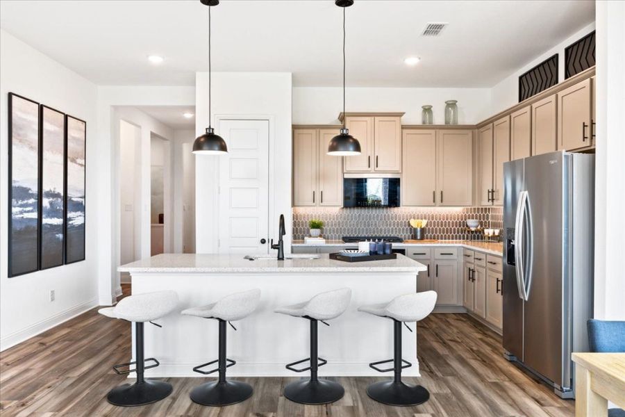 Representative furnished interior of a home built from the Hawthorn II Katy Lakes 50s by Brohn Homes in Katy Lakes, Katy (Image 16).