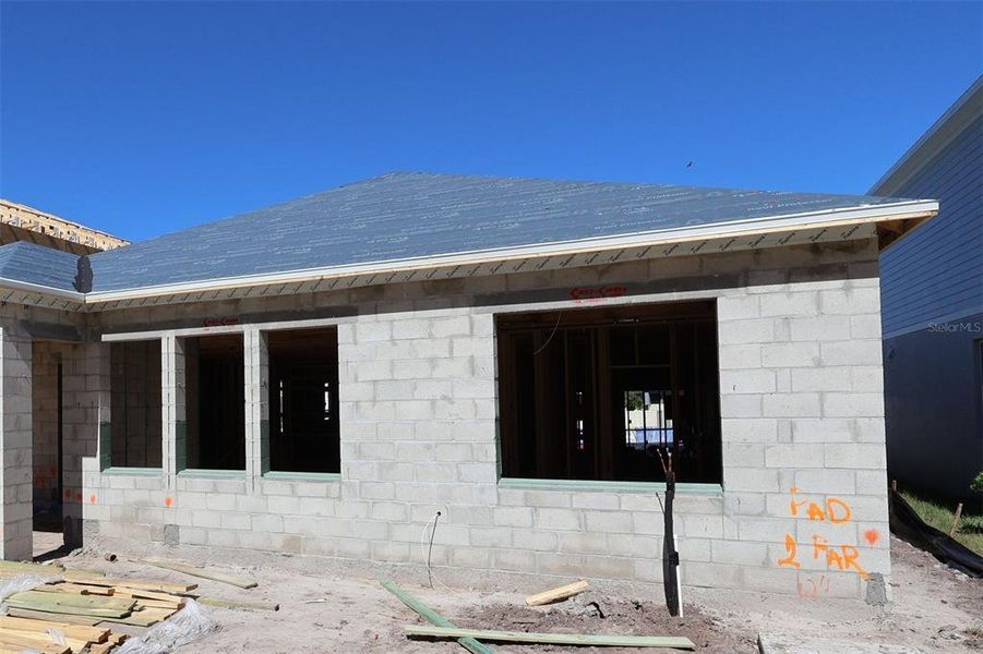 Exterior details and patio area of a home in Eden at Crossprairie, St. Cloud (Image 2).
