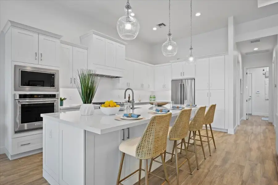 Kitchen Island and Gathering Space