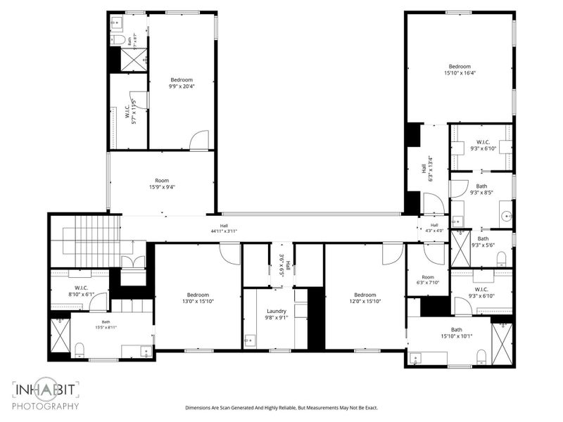 Upstairs floor plan