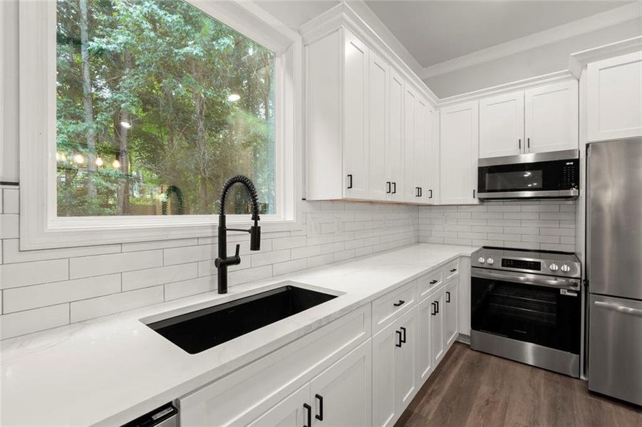 Furnished interior view inside a new home in , Stone Mountain (Image 9).
