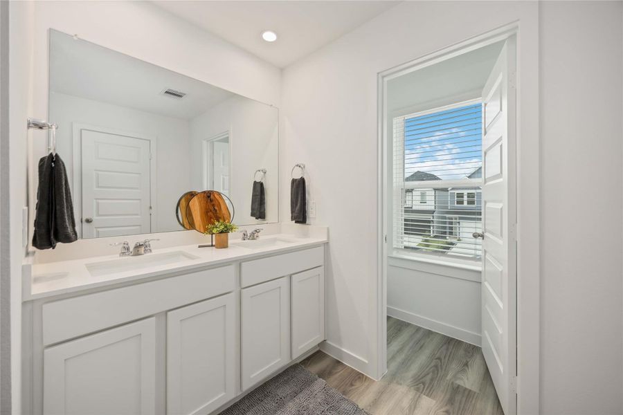 Furnished interior view inside a new home in Grand West, Houston (Image 10).