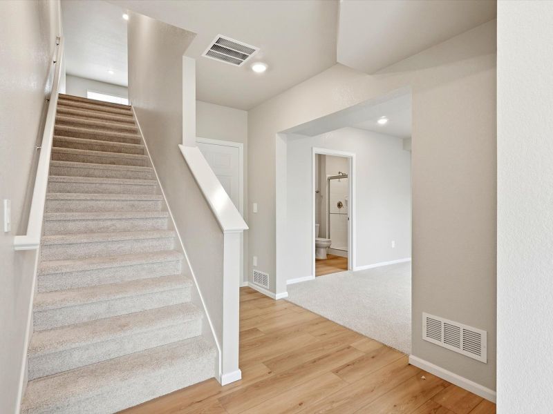 Spacious, unfurnished interior of a new home in Three Hills, Morrison (Image 12). Spacious, unfurnished interior of a new home in Three Hills, Morrison (Image 12).