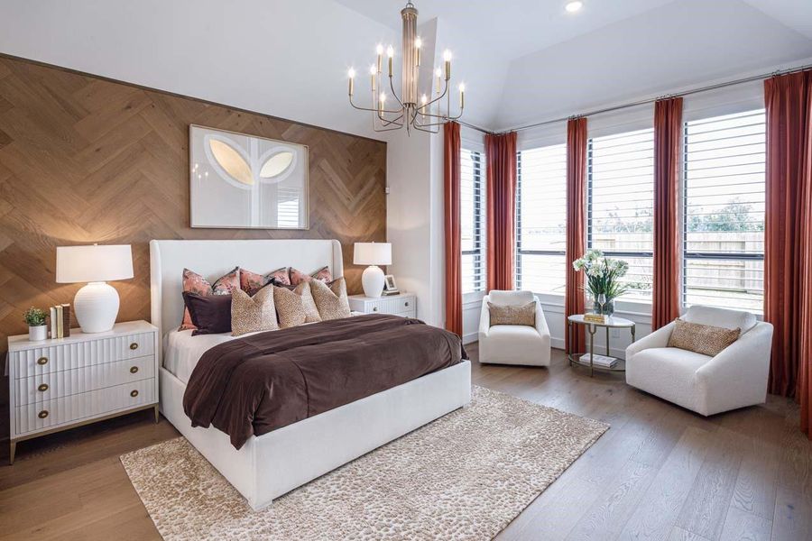 Primary Bedroom offers an extended area perfect for having a cup of coffee in the morning.