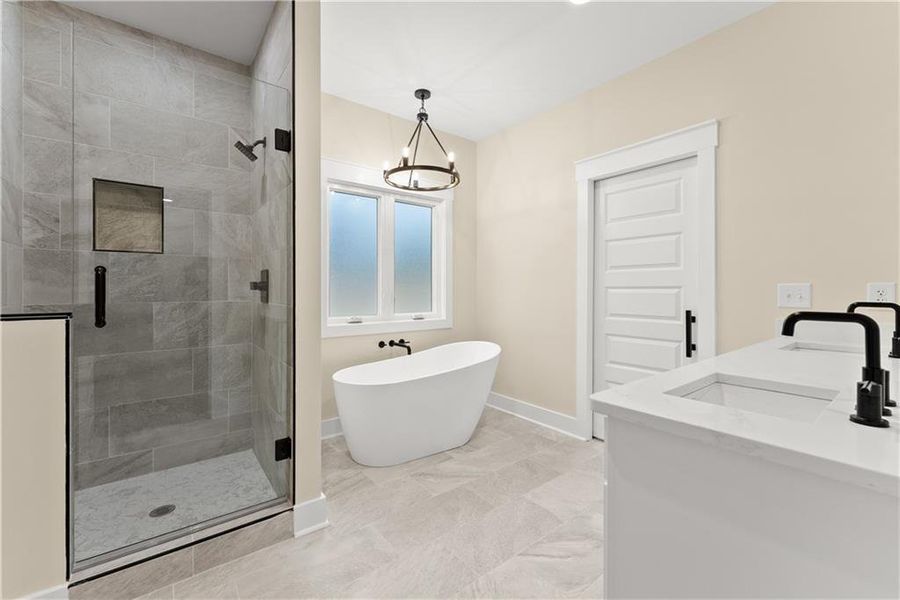 Furnished interior view inside a new home in , Clermont (Image 11). Furnished interior view inside a new home in , Clermont (Image 11).