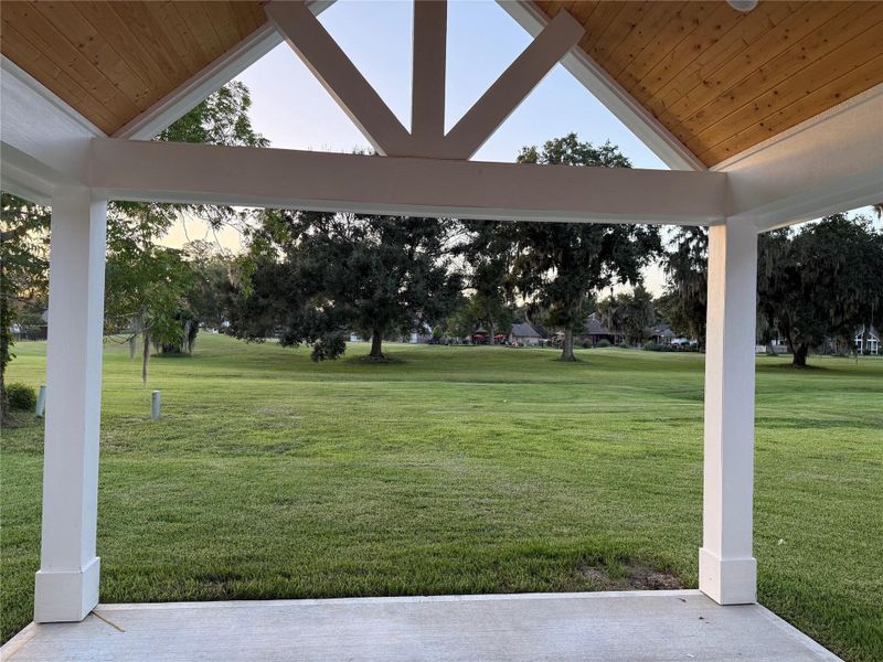 View from back patio