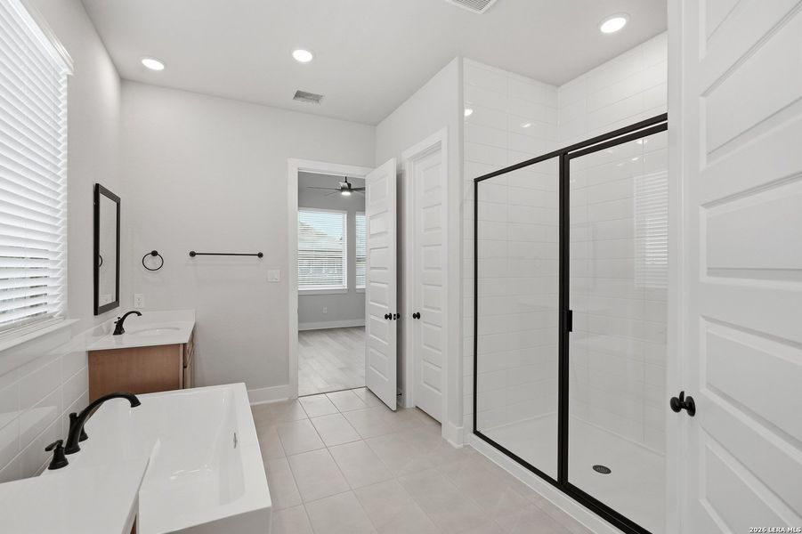 Furnished interior view inside a new home in Alsatian Oaks, Castroville (Image 12).